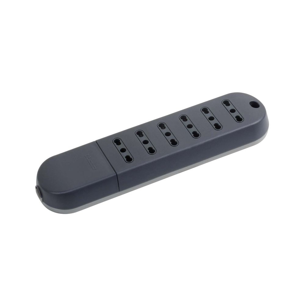 Multipresa Slim6 Bipasso Senza Cavo - Grigia BTICINO 3659G