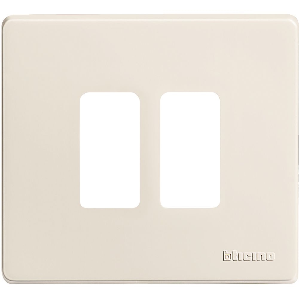 Placca Magic 2 Moduli Per Scatola Tonda BTICINO 500/2/R