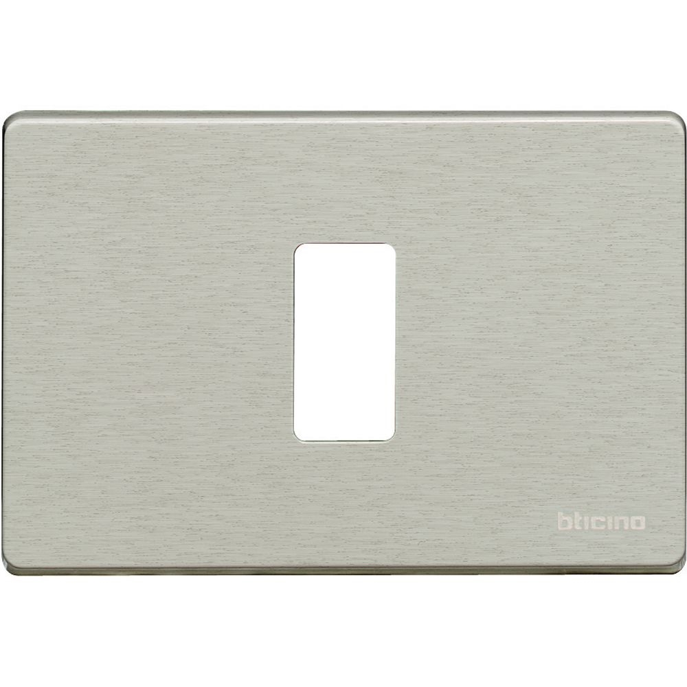 Placca Magic 1 Modulo Per Scatola Tonda E Rettangolare BTICINO 503/1/AL