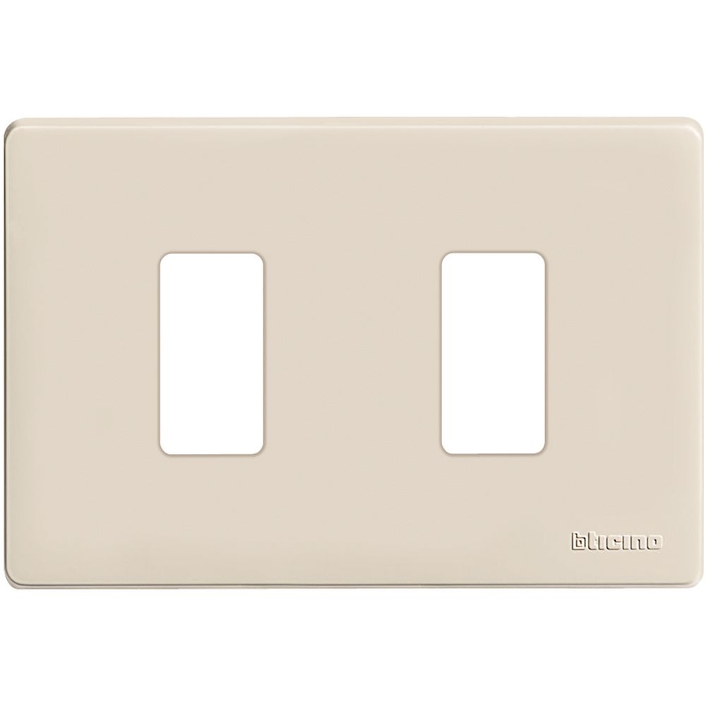 Placca Magic 2 Moduli Per Scatola Rettangolare BTICINO 503/2/R