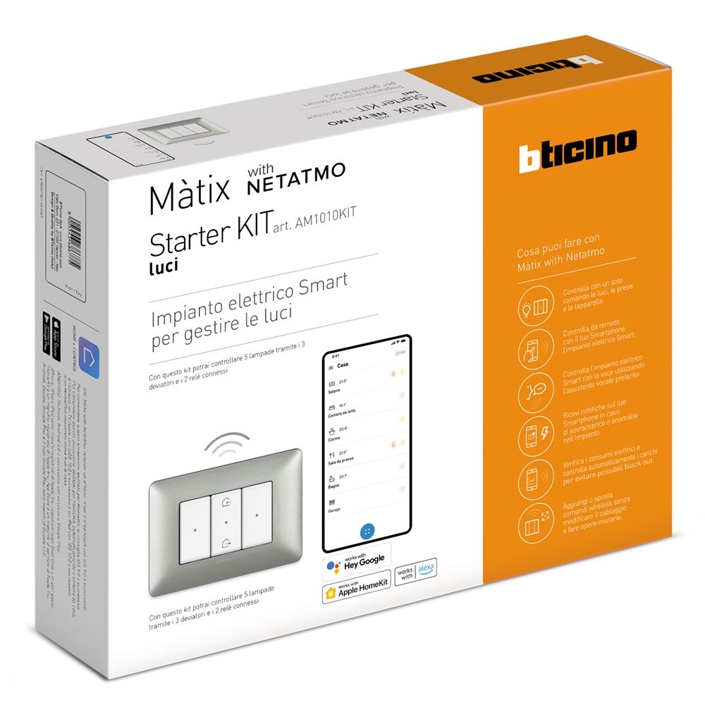 Starter Kit Luci Serie Màtix BTICINO AM1010KIT