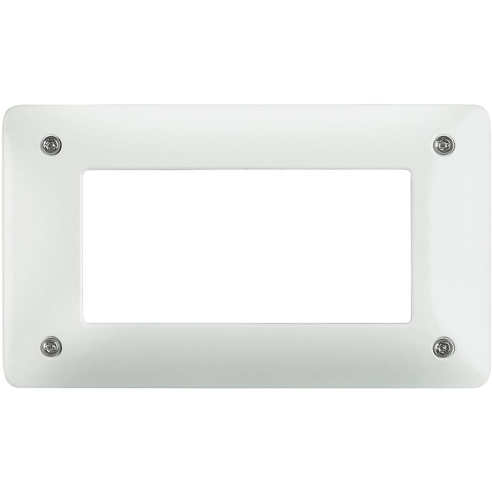 Placca In Zama Verniciata 4 Moduli Antirimozione BTICINO AM4804WAR