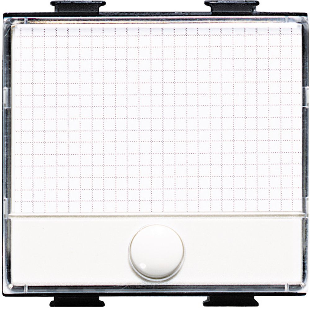 Pulsante 1P No 250Vac 10A Con Targa Portanome Illuminabile BTICINO AM5008