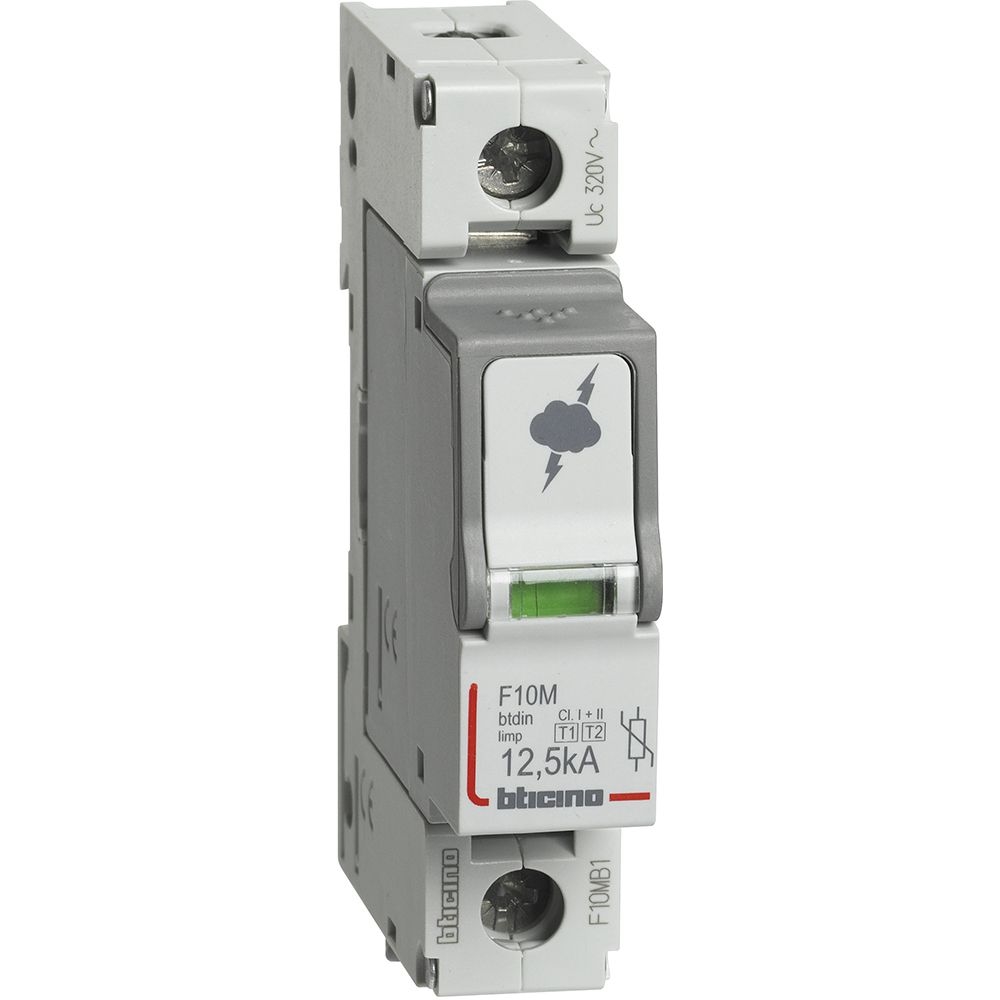 Limitatore Di Sovratensione (Spd) T1+T2 1P - Imax=12,5Ka BTICINO F10MB1