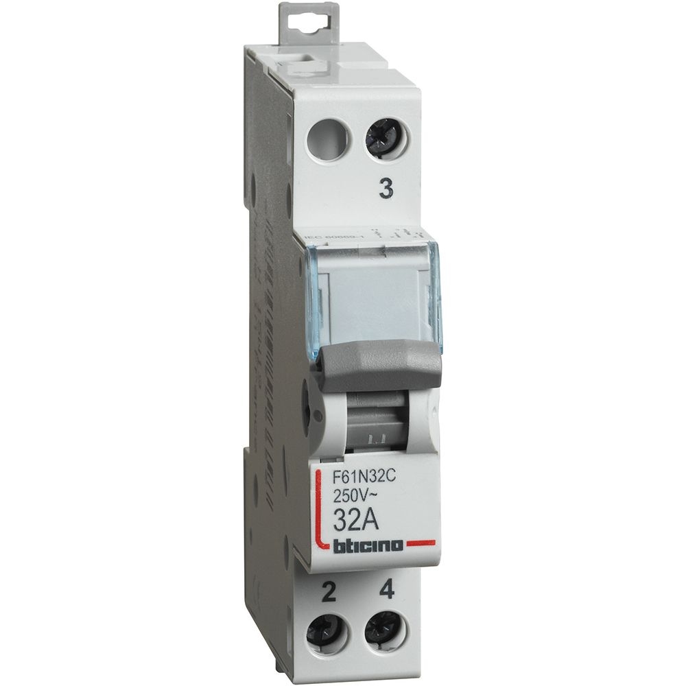 Commutatore Con Zero Centrale 1No 32A 230/400V BTICINO F61N32C