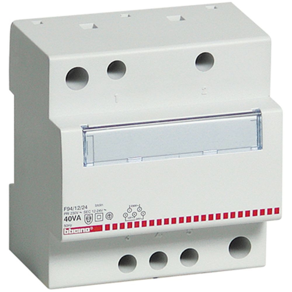 Trasformatore Di Sicurezza Monofase 230V - 12/24V BTICINO F94/12/24