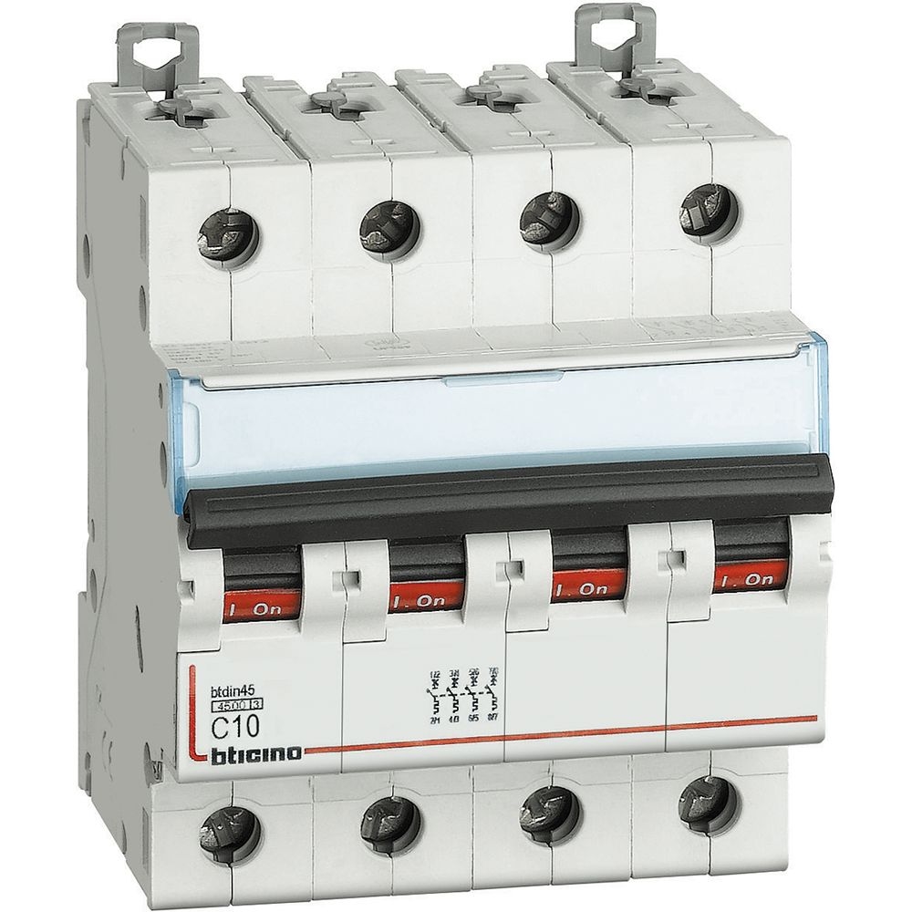 Interruttore Magnetotermico Modulare Btdin45 4P BTICINO FA84C10
