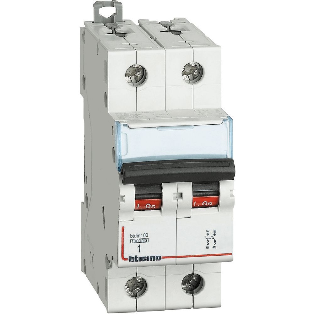 Interruttore Magnetotermico Modulare Btdin100 2P Curva Z - In= 1A BTICINO FH82Z1