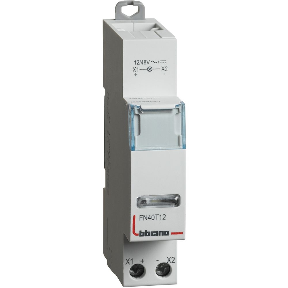 Portalampada Per Segnalazione Con Led Trasparente BTICINO FN40T12