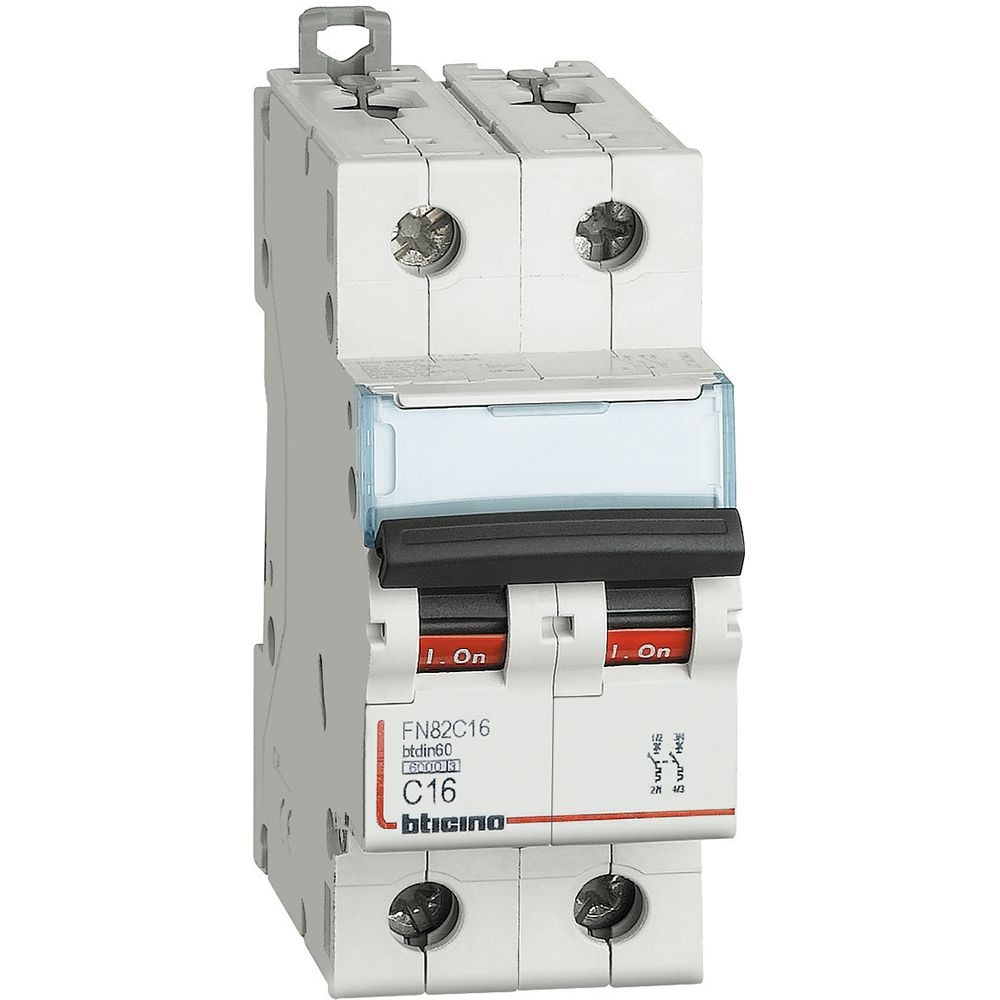 Interruttore Magnetotermico Modulare Btdin60 2P BTICINO FN82C16