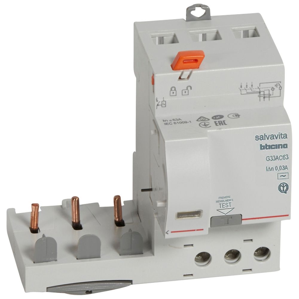 Modulo Differenziale Salvavita 3P - Tipo F - In= 63A BTICINO G33F63