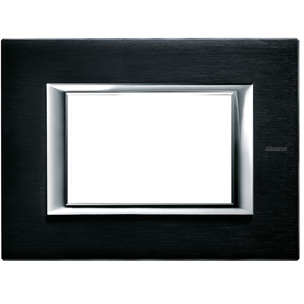 Placca Rettangolare Axolute 3 Moduli BTICINO HA4803XS