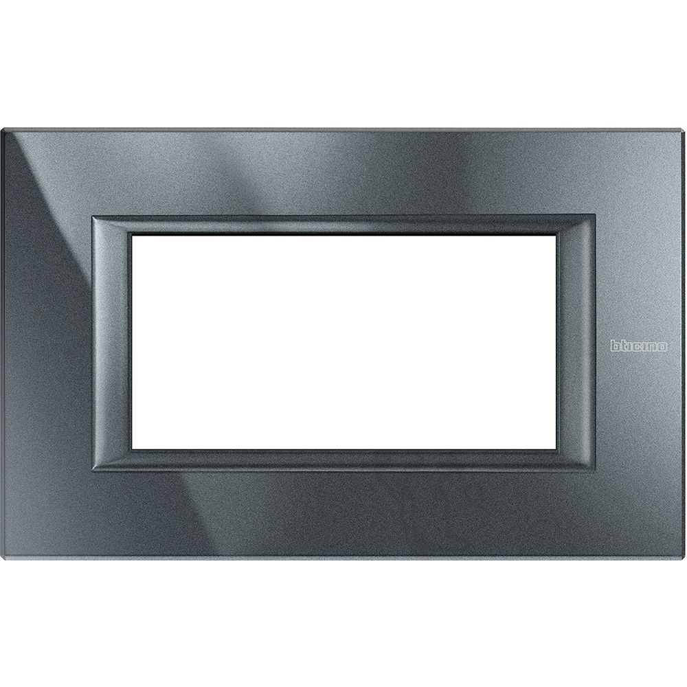 Placca Rettangolare Axolute 4 Moduli BTICINO HA4804HS