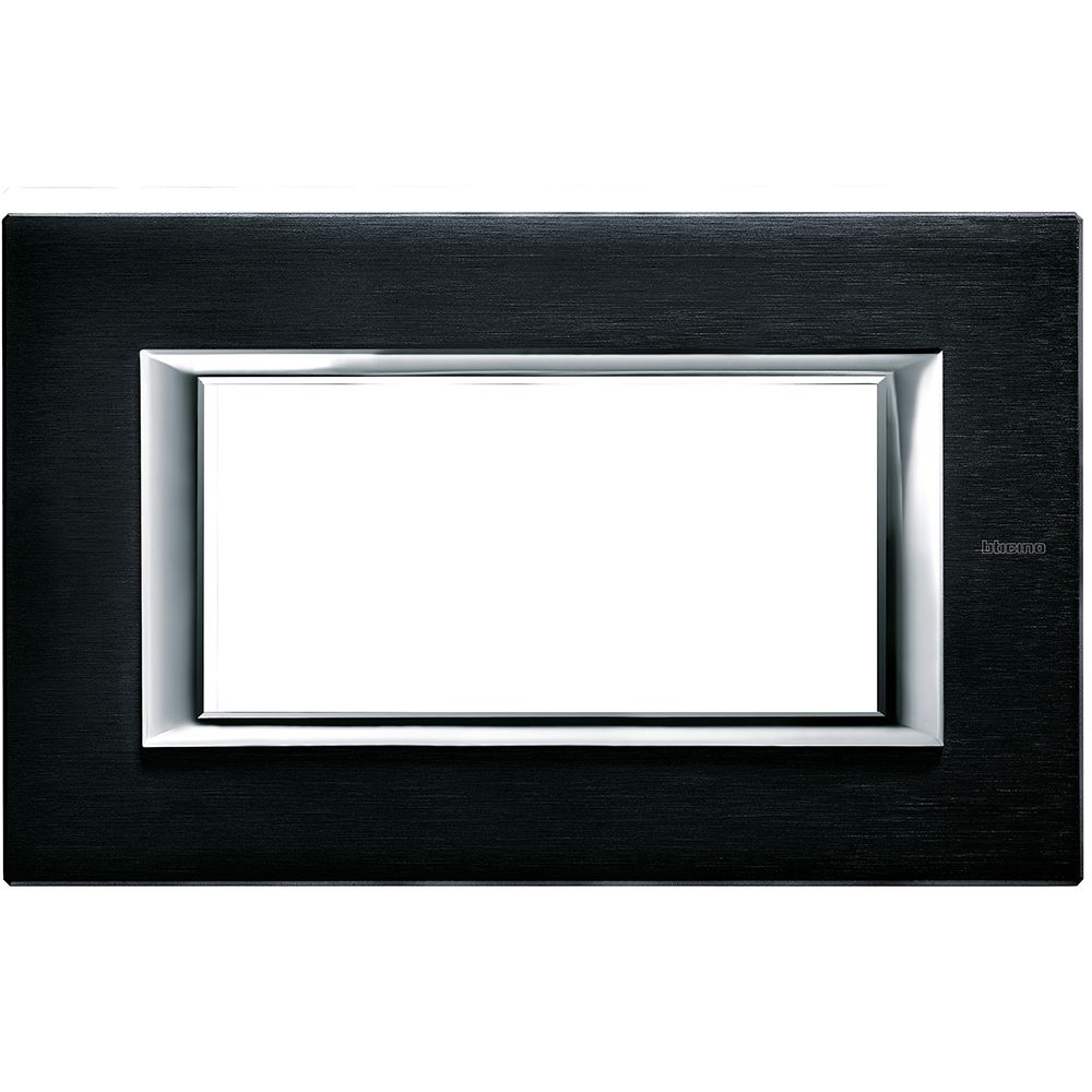 Placca Rettangolare Axolute 4 Moduli BTICINO HA4804XS