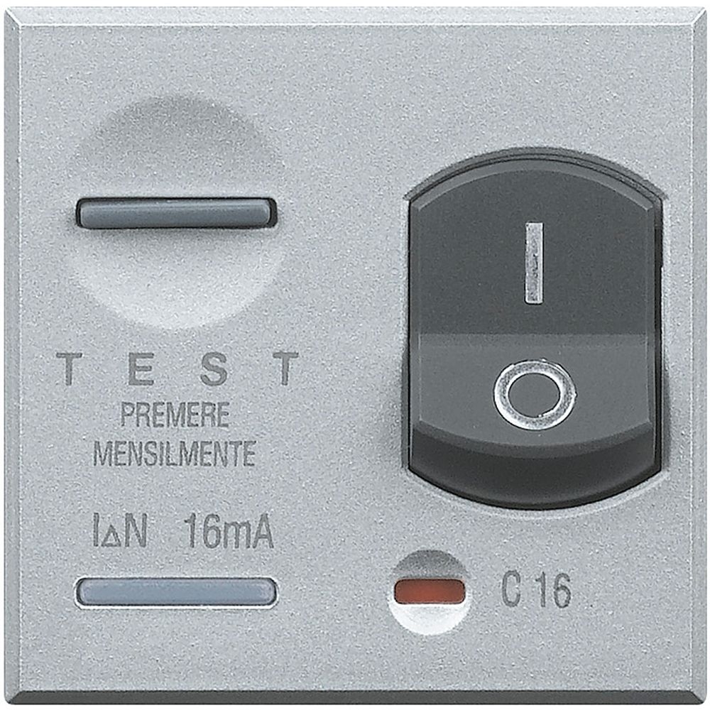 Interruttore Magnetotermico Differenziale 1P+N 16A Idn= 10Ma BTICINO HC4305/16