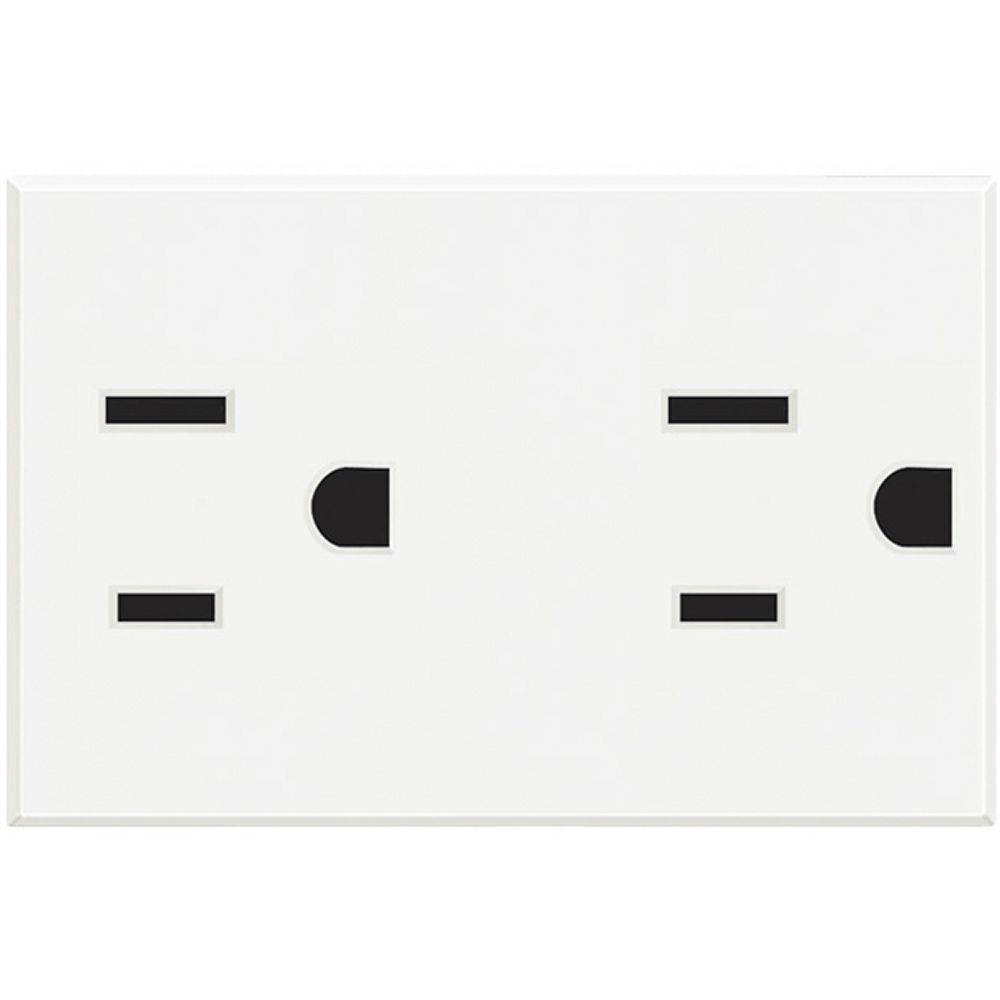 Presa Duplex 2P+T 15A 127/250Vac Standard Americano BTICINO HD4188