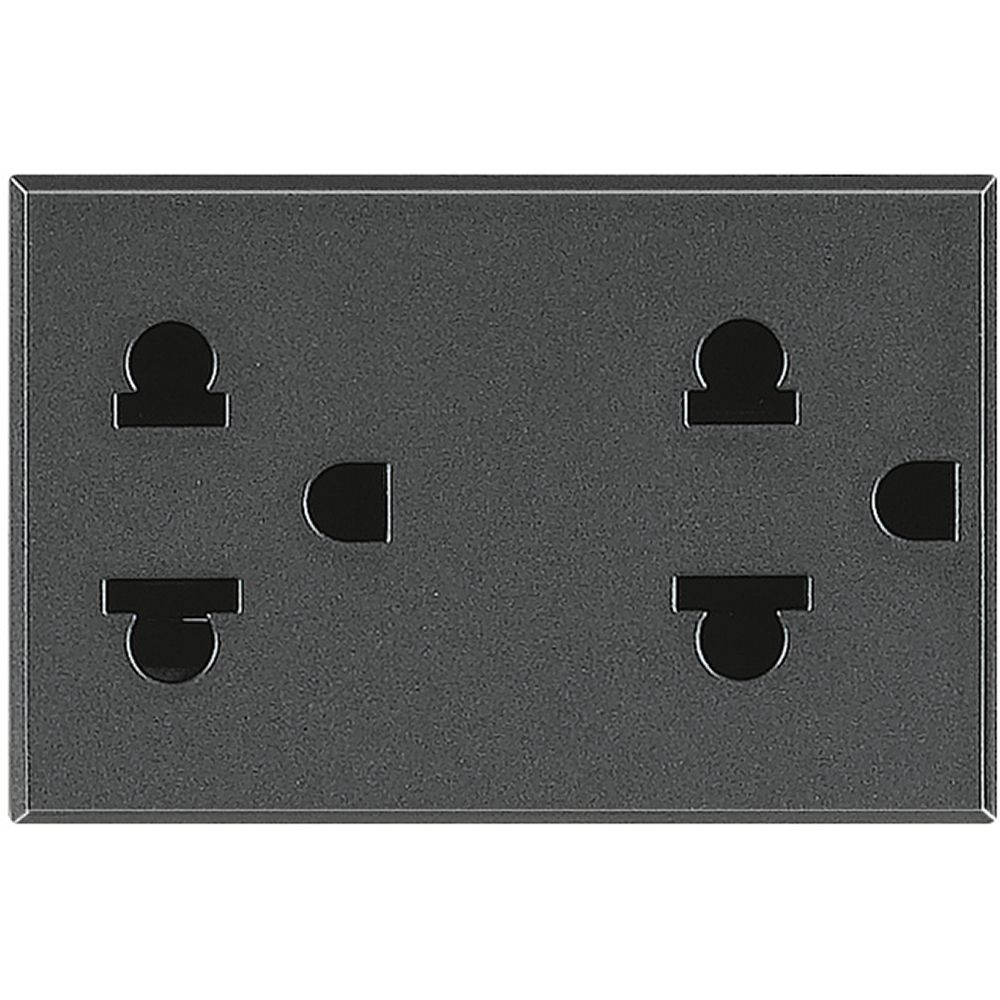 Presa Duplex 2P+T 16A 127/250Vac Standard Euroamericano BTICINO HS4185