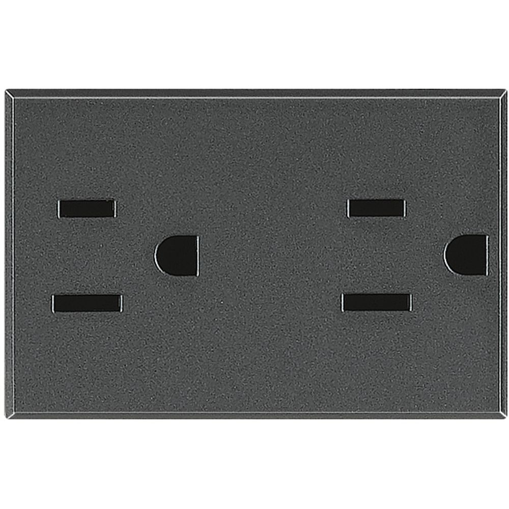Presa Duplex 2P+T 15A 127/250Vac Standard Americano BTICINO HS4188