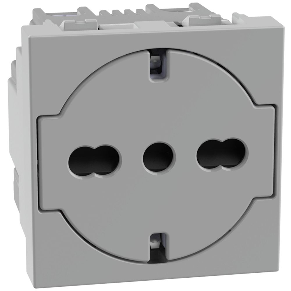 Presa Flat Standard Tedesco E Italiano - Interasse 19 Mm E 26 Mm BTICINO JG4140A16F