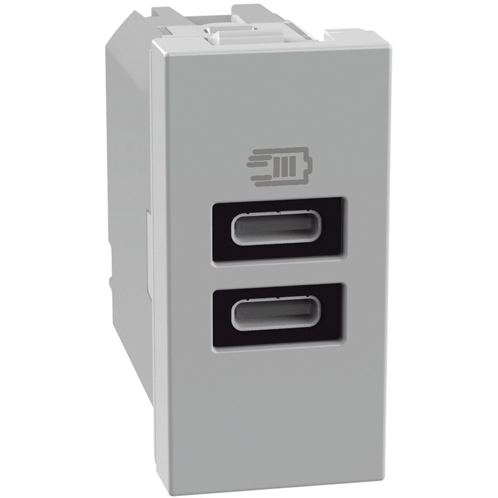 Caricatore Usb Con Due Porte Tipo C - 15W BTICINO JG4191CC