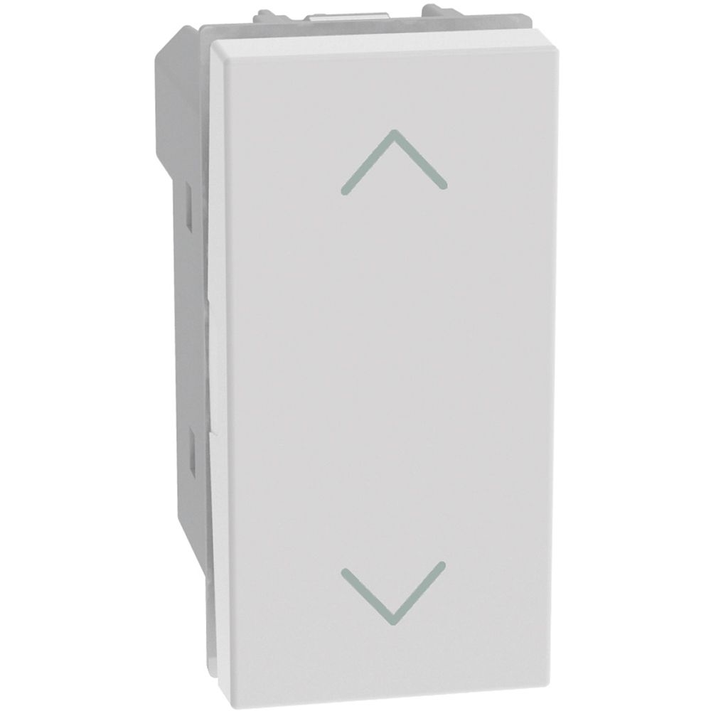 Pulsante Doppio 1P (No) + 1P (No) 10 A - 250Vac Interbloccato - Antibatterico BTICINO JW4037NAB
