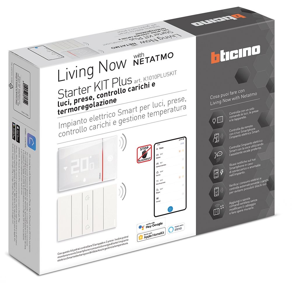 Starter Kit Plus Per Gestione Luci, Energia E Termoregolazione BTICINO K1010PLUSKIT