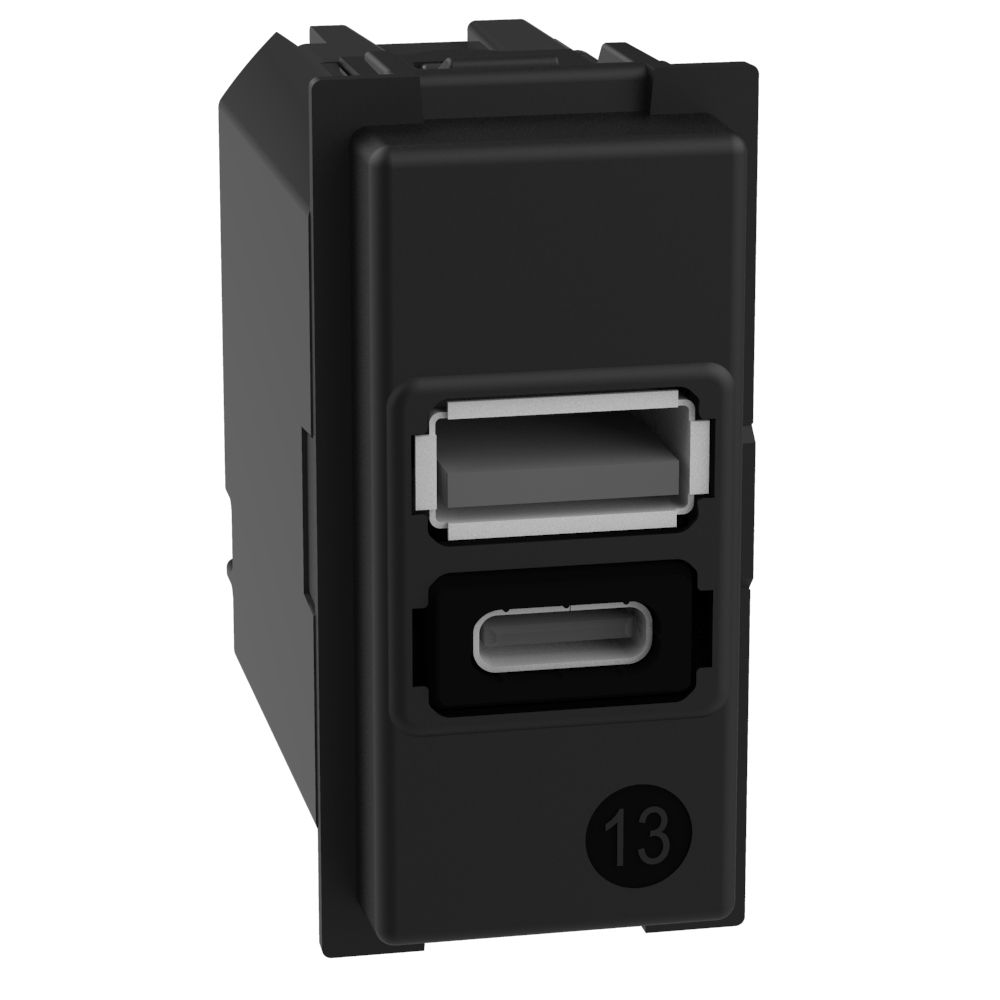 Caricatore Usb Con Una Porta Tipo A E Una Tipo C - 15W BTICINO K4191AC