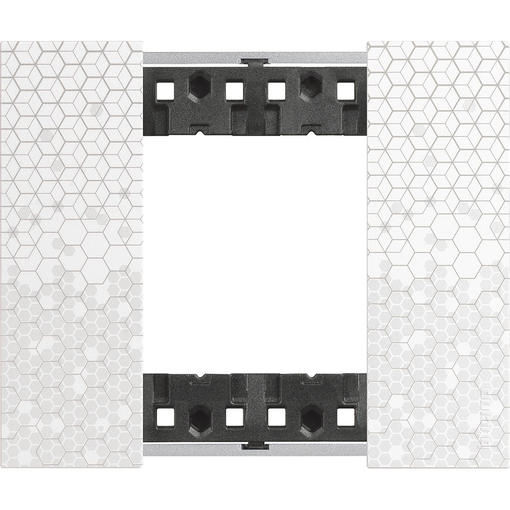 Placca Living Now 2 Moduli BTICINO KA4802MW