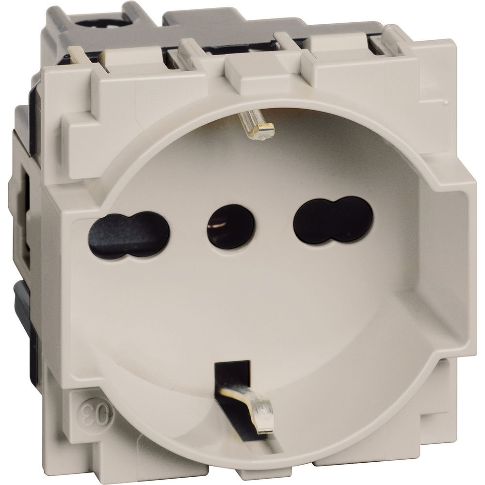 Presa Bipasso 2P+T 10/16A 250Vac Standard Tedesco BTICINO KM4140A16