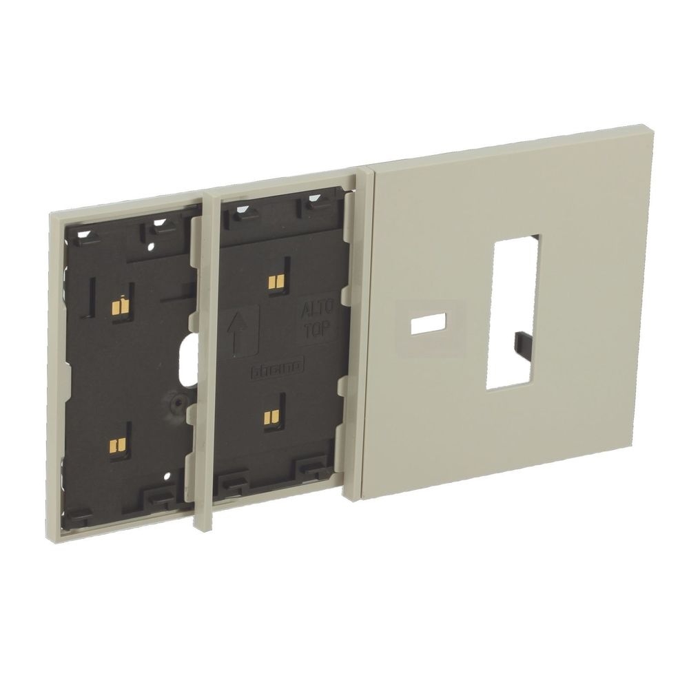 Frame Elettrificato Con Mostrina Presa Italia + Usb BTICINO KM8104M13C
