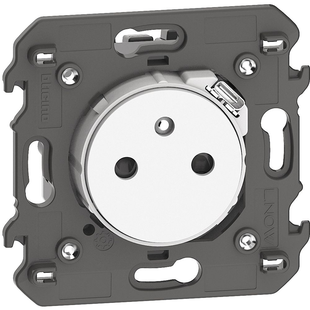 Presa Flat Standard Francese/Belga 2P+T 16A Con Caricatore Usb BTICINO KW4142USB