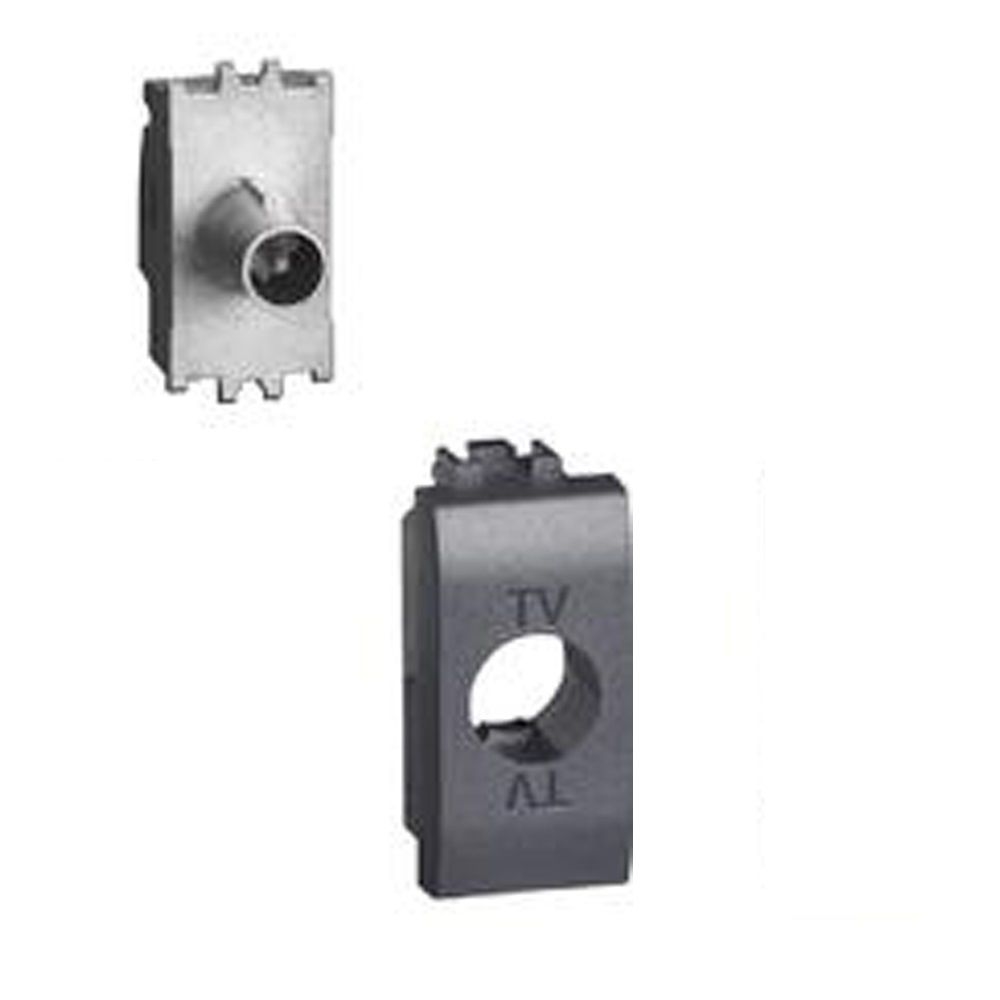 Presa Coassiale Passante, Attenuazione -14Db, Per Impianti Di Antenna Centralizzati BTICINO L4202P14N