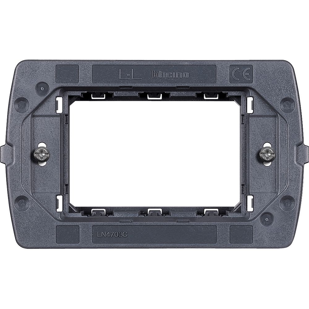 Supporto 3 Moduli Per Placche Air Lnc4803... - Fissaggio Con Viti BTICINO LN4703C