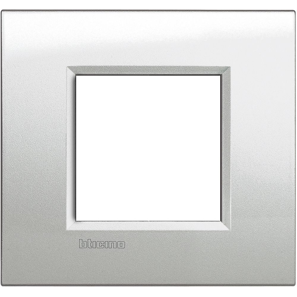 Placca Quadra Livinglight 2 Moduli BTICINO LNA4802GL