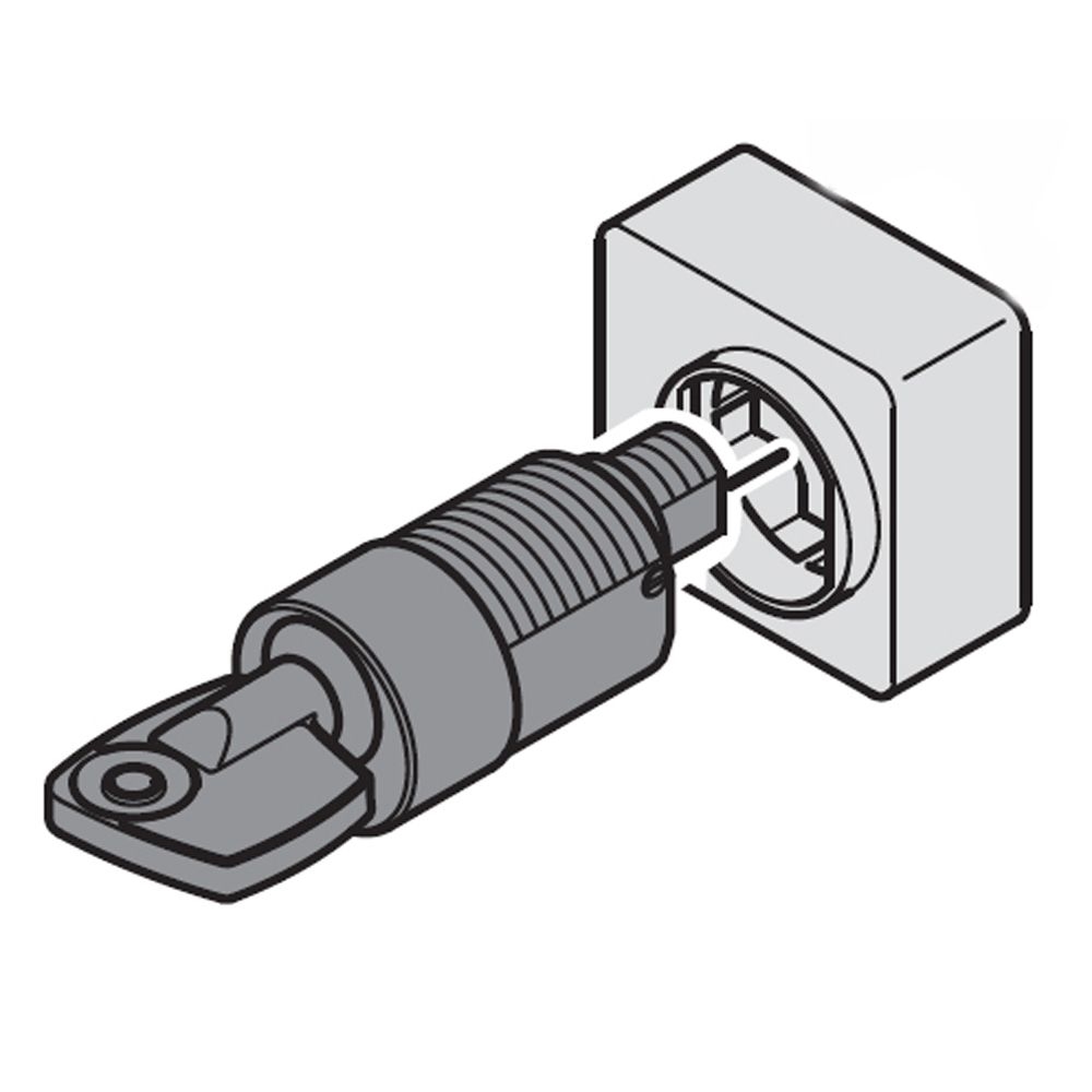 Blocco A Chiave Profalux Per Basi Estraibili Per M4 630 E M5 1600 BTICINO M7B33