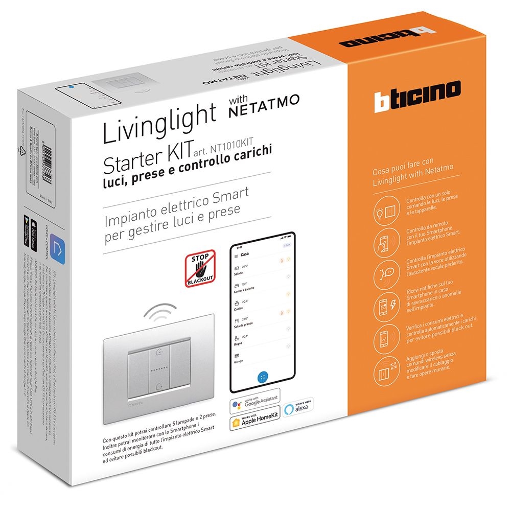 Starter Kit Per Gestione Luci, Prese Ed Energia BTICINO NT1010KIT