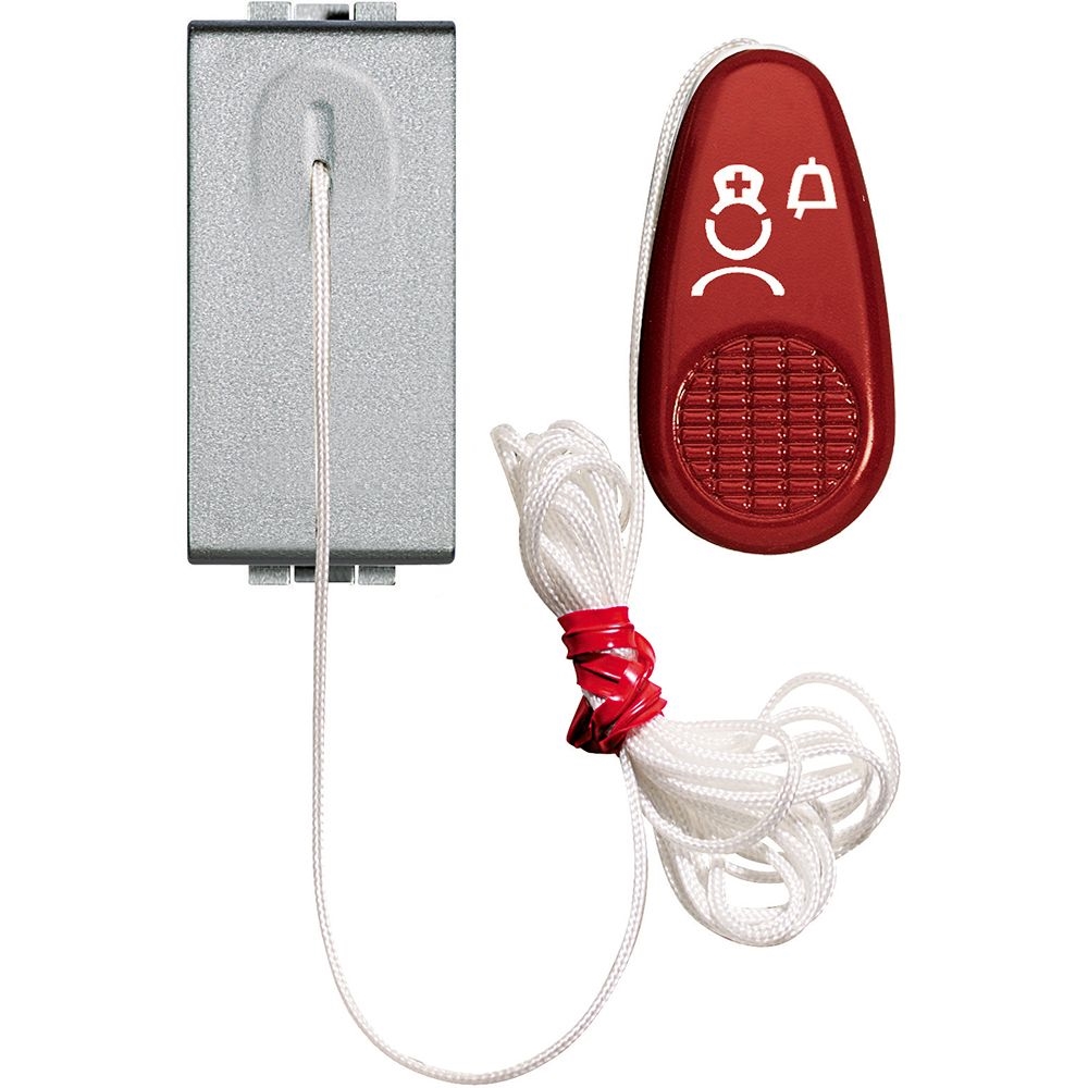 Pulsante A Tirante 1No 10 V 230Vac Per Allarme Bagno BTICINO NT4033CM