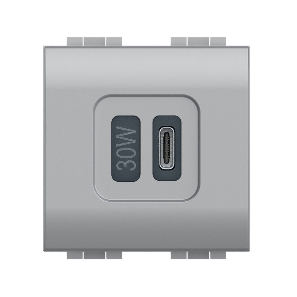 Caricatore Usb Tipo C Per Ricarica Rapida BTICINO NT4288C2