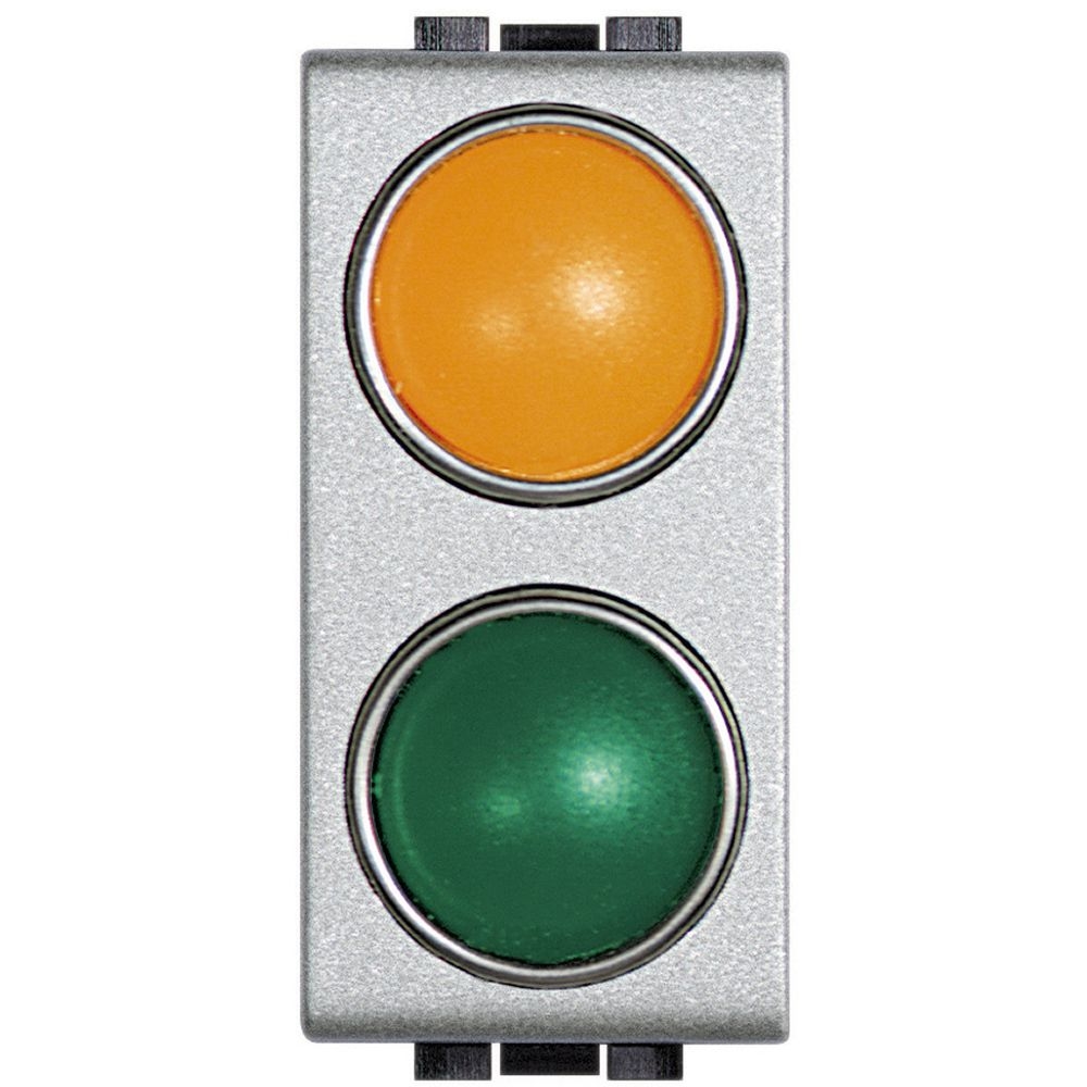 Doppio Portalampada Con 2 Diffusori 1 Arancio + 1 Verde BTICINO NT4372AV