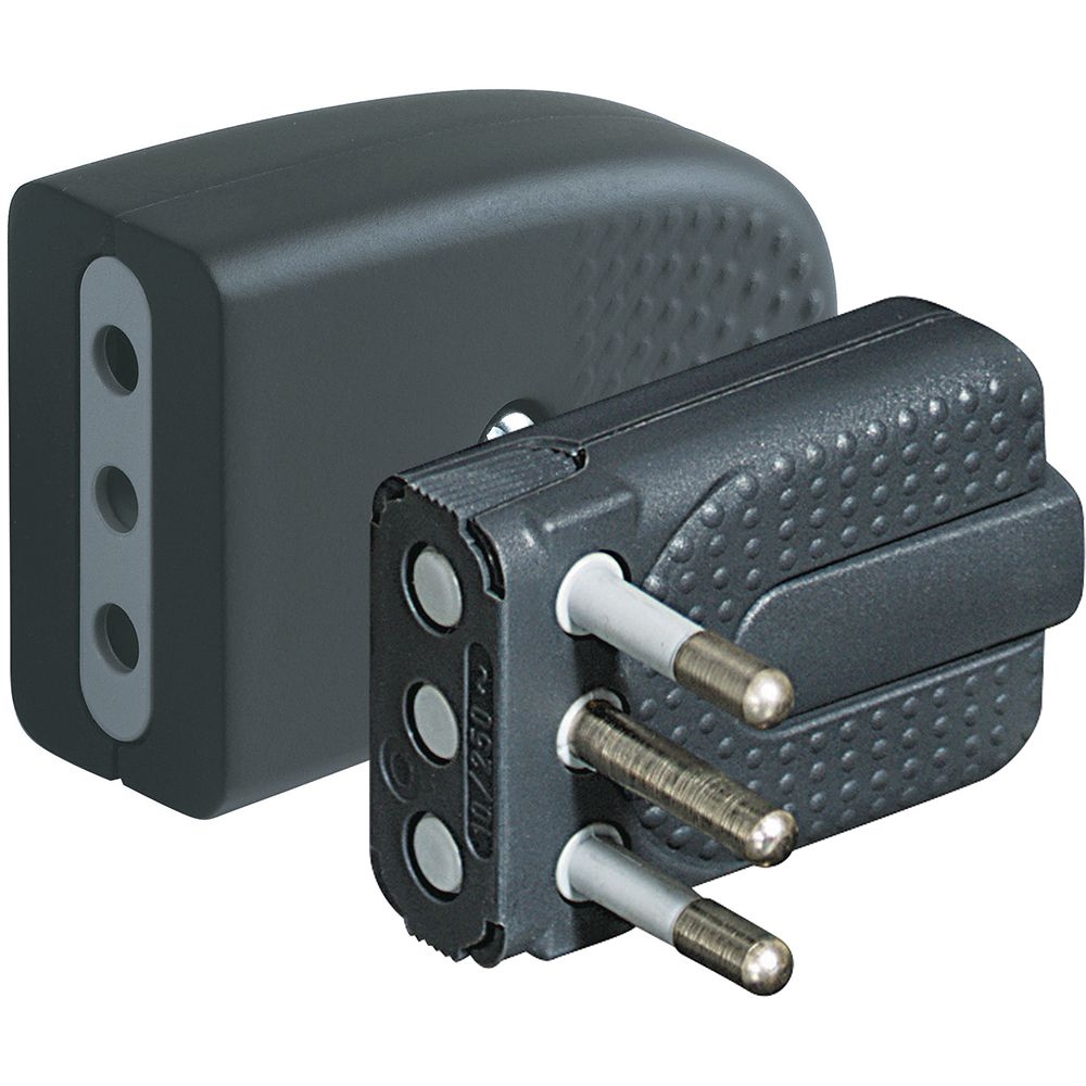 Spina Corner 2P+T 10A - Antracite BTICINO S2465TGP