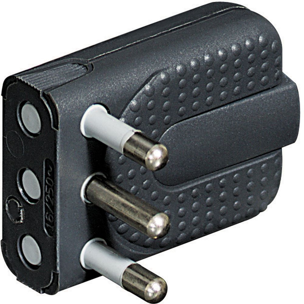 Spina Corner 2P+T 16A Salvaspazio - Antracite BTICINO S2466TGE