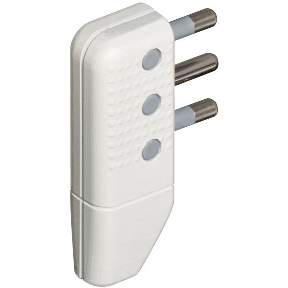 Spina Corner A Squadra 2P+T 16A Salvaspazio - Bianco (Blister) BTICINO S2468TA