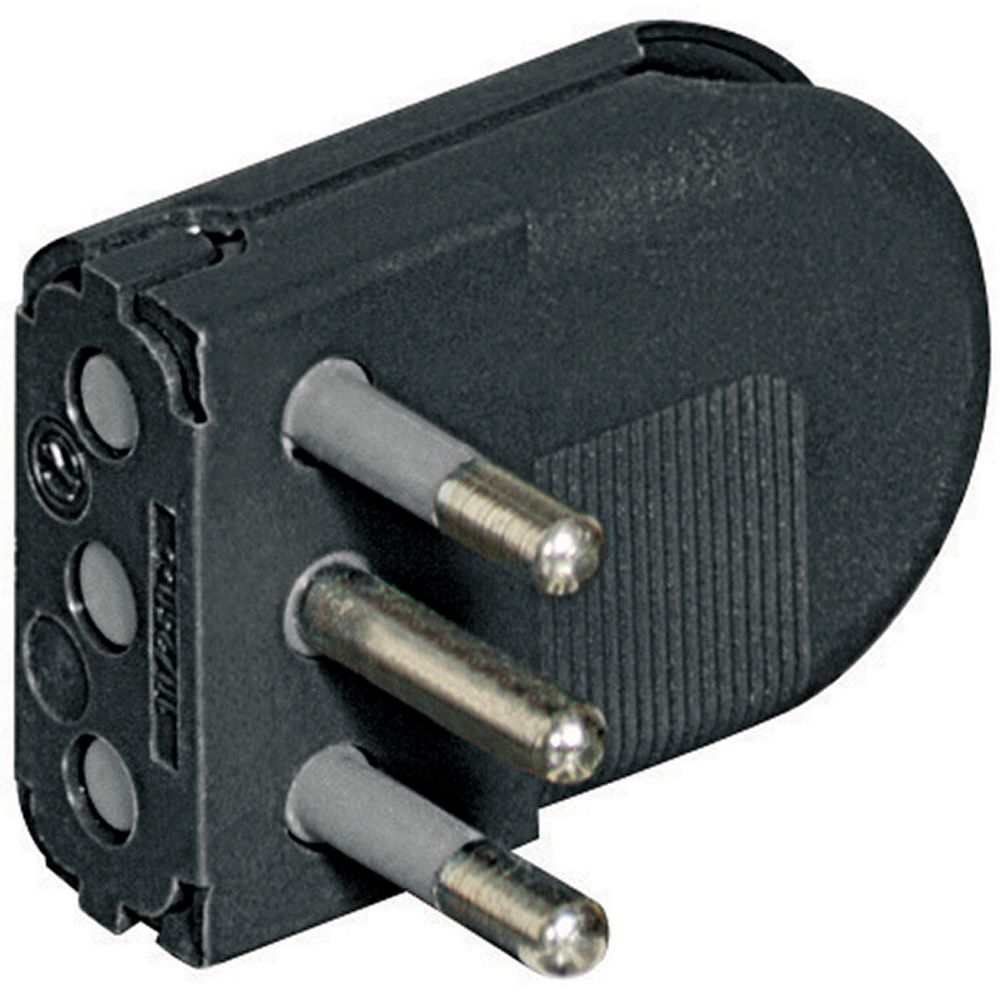 Spina Volante 2P+T 16A Salvaspazio - Antracite (Blister) BTICINO S2495TG