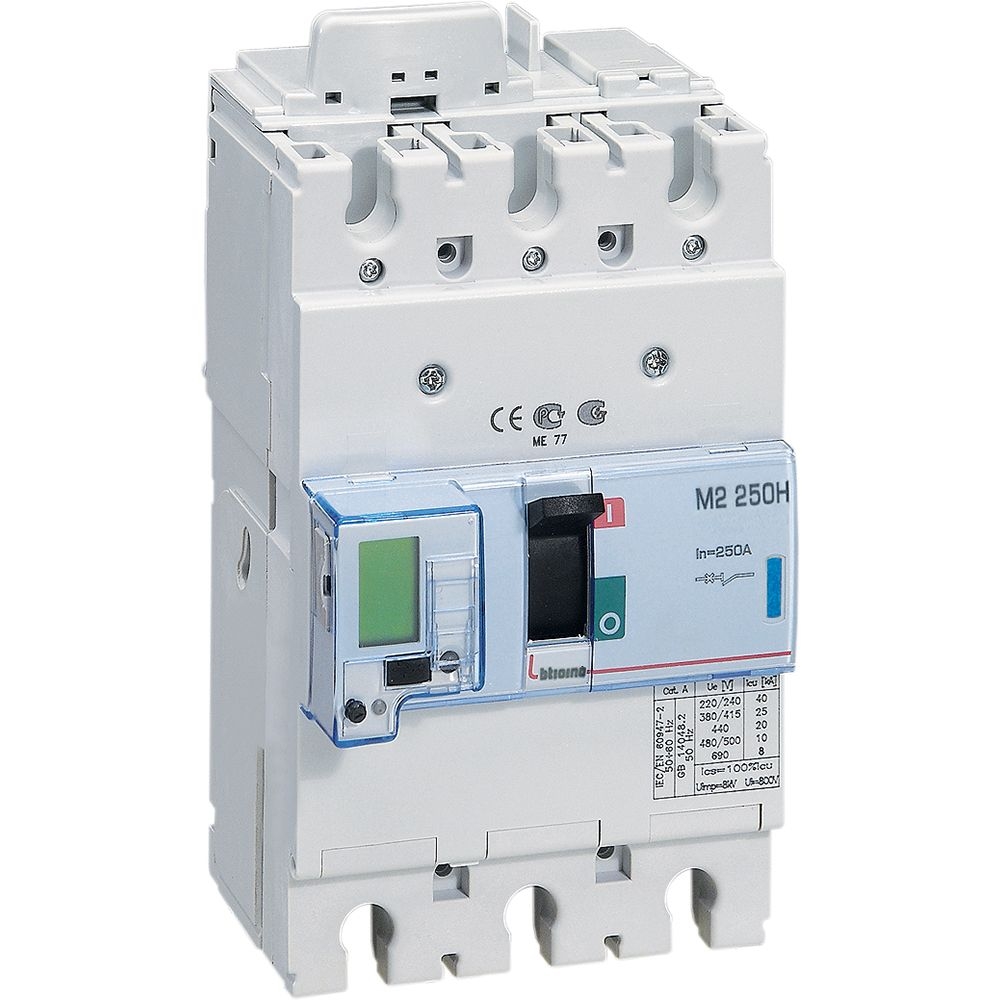 Interruttore Scatolato Megatiker M2 250H Elettronico 3P BTICINO T723H160MT