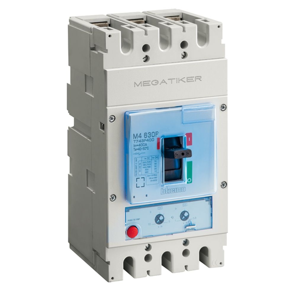 Interruttore Scatolato Megatiker M4 630F Magnetotermico 3P BTICINO T743F250
