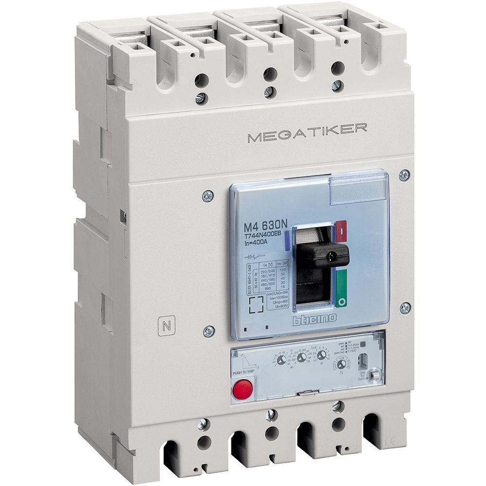 Interruttore Scatolato Megatiker M4 630N Elettronico 4P BTICINO T744N630EB