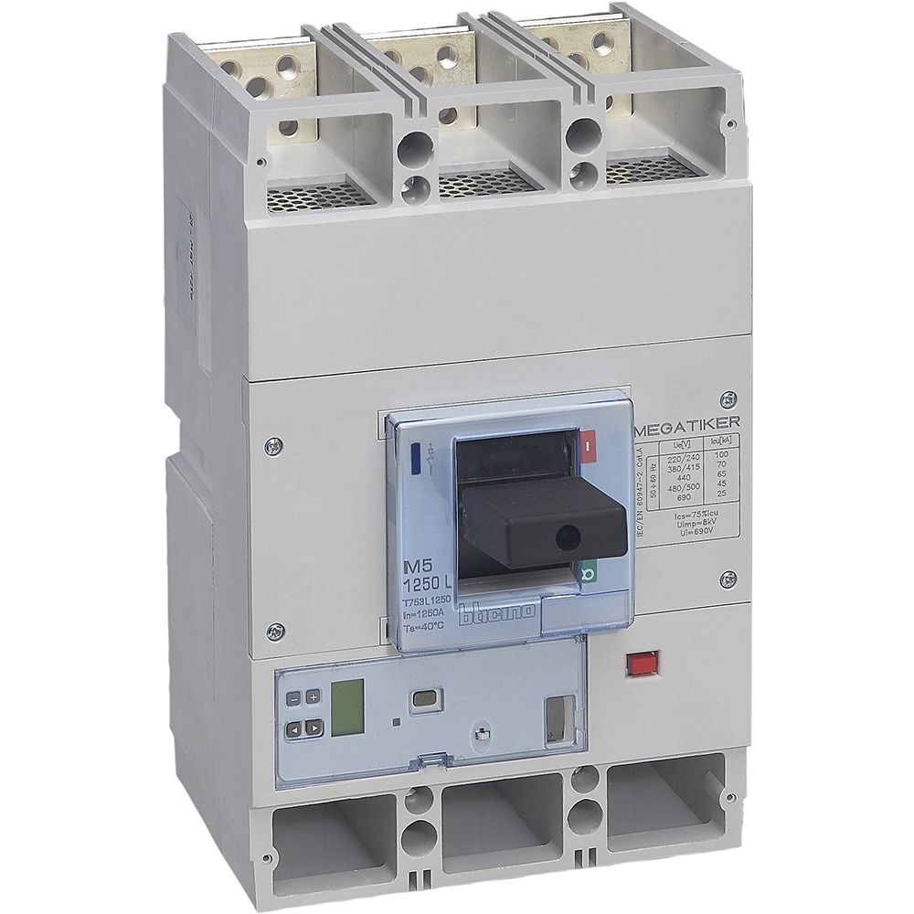Interruttore Scatolato Megatiker M5 1600L Elettronico 3P BTICINO T753L1000M