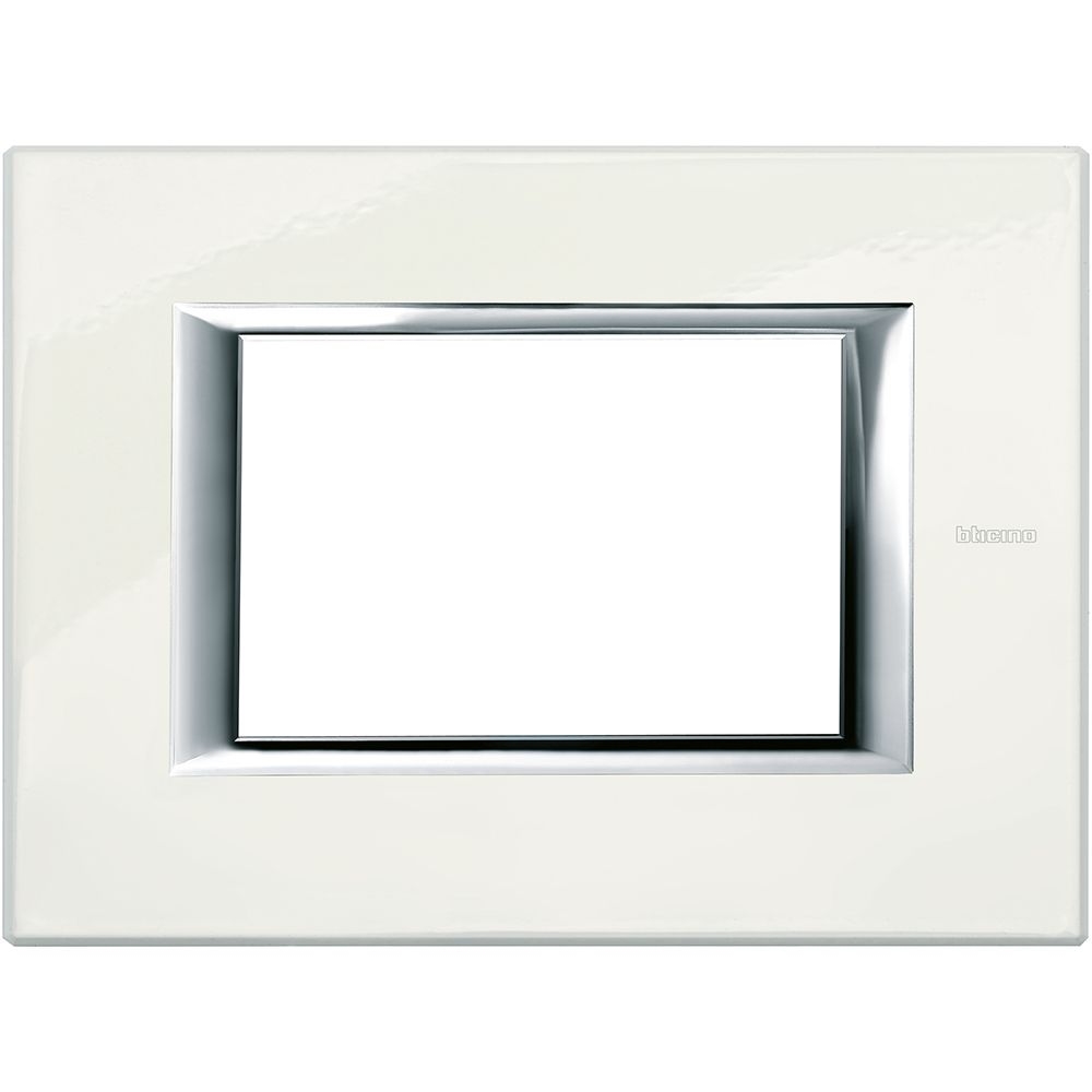 Placca Rettangolare Axolute 3 Moduli BTICINO HA4803BG Fuori Produzione