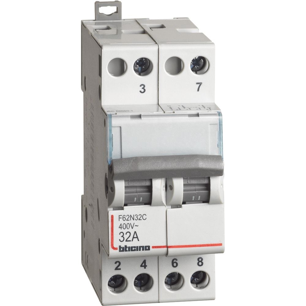 Commutatore Con Zero Centrale 2No 32A 230/400V BTICINO F62N32C