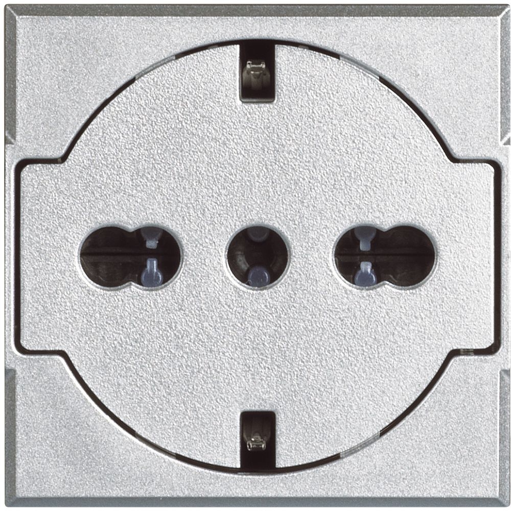 Presa Bipasso Flat Standard Tedesco E Italiano 2P+T 10/16 A BTICINO HC4140/16F